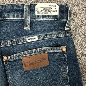 Wrangler Westward 626 High Rise Bootcut Jeans Dark Blue